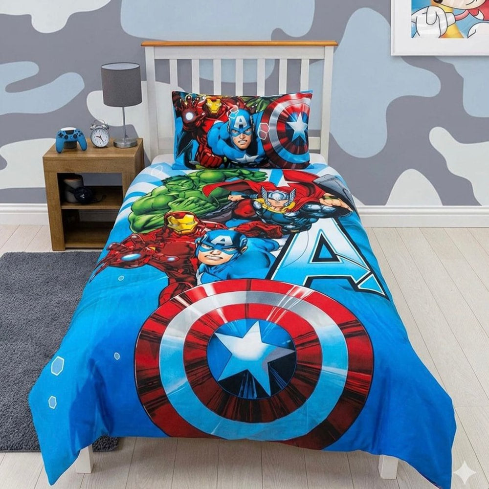 Marvel Avengers Cartoon Bedsheet