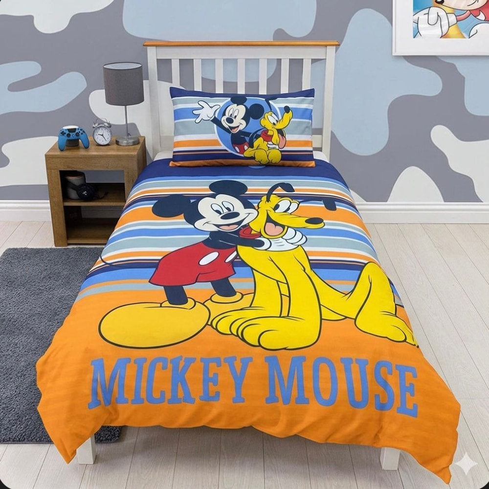 Mickey Mouse Cartoon Bed Sheet