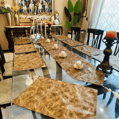 RunWay Table Runner - Brown Marble