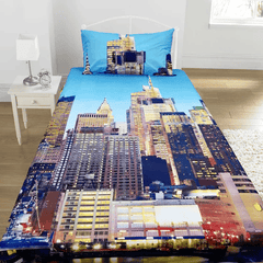 Sky Scrapper Kids Bed Sheet