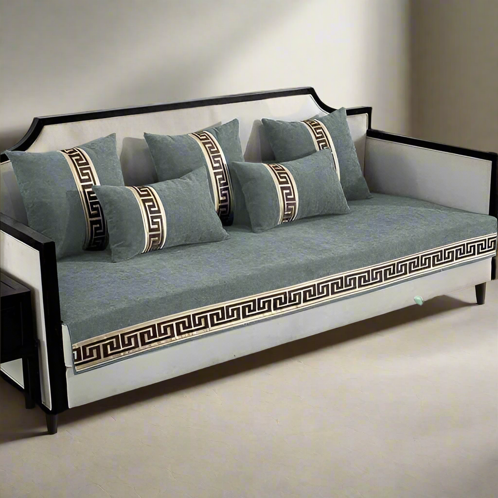 Versace sofa cover - grey