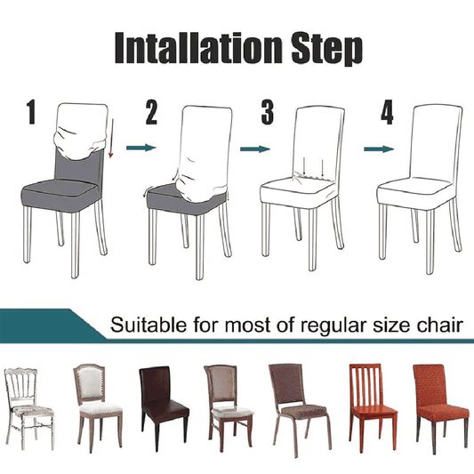 Zebra Chair Cover - Brown