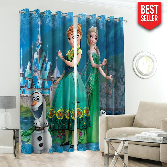 Anna Elsa kid curtains