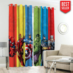 Avengers Theme Kids Room Curtains - 1 Curtain (Not included 2 Curtains) Kids Curtains