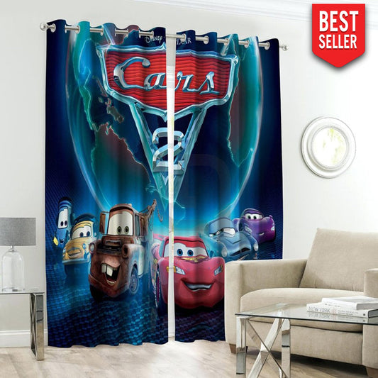 cars 2 kids curtains