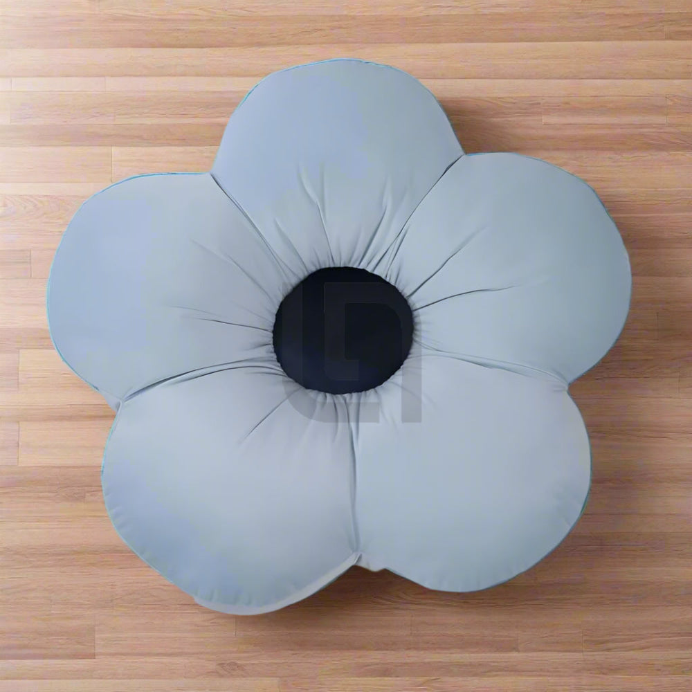 Flower Shape Floor Cushion - Sky blue