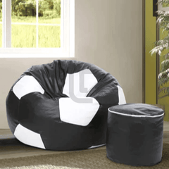 football Bean Bag - Black