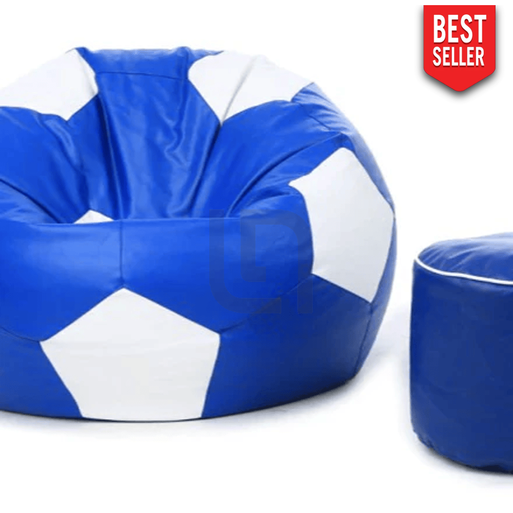 football Bean Bag - blue