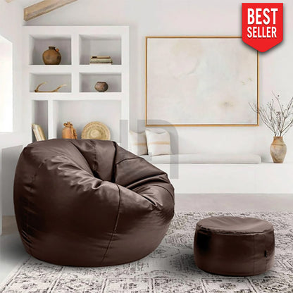 Puffy Bean Bag Brown