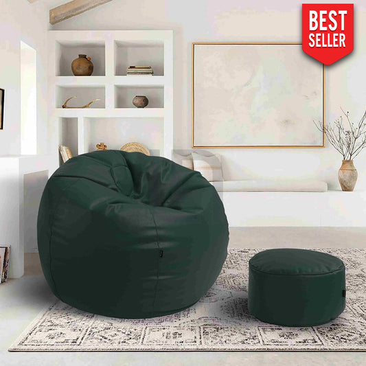 Puffy Bean Bag Green