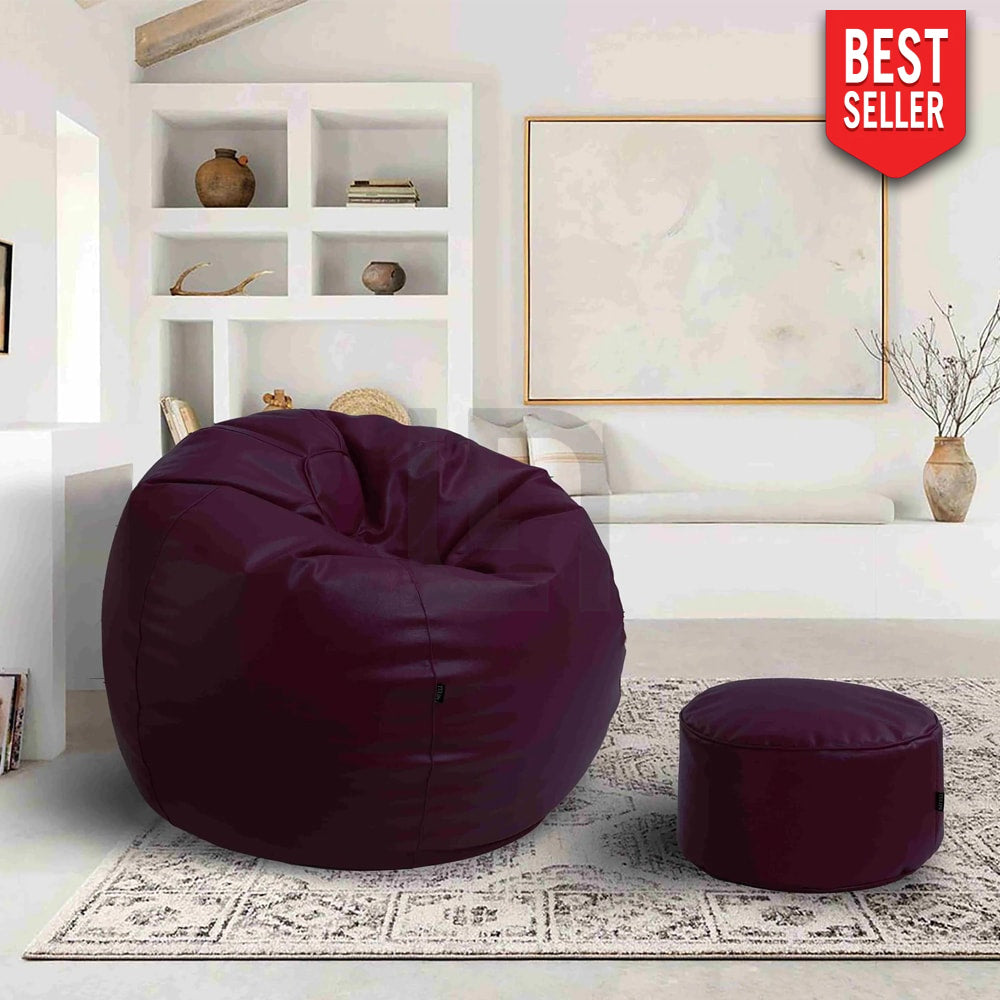 Puffy Bean Bag Purple