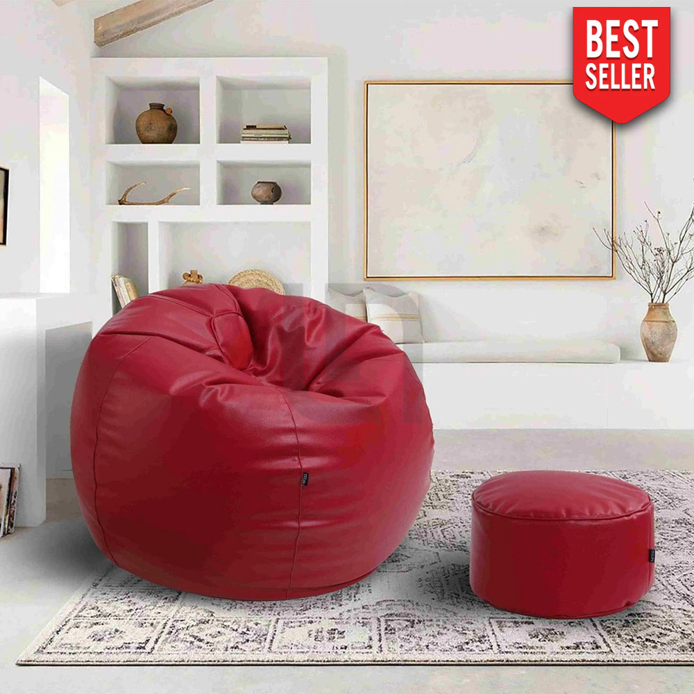 Puffy Bean Bag - Red