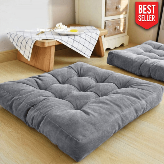 Square-Shape-Velvet-Floor-Cushions-Grey