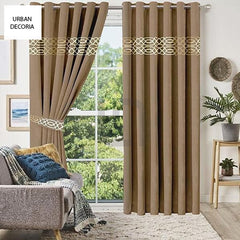 Premium Velvet Curtain Panels - Camel