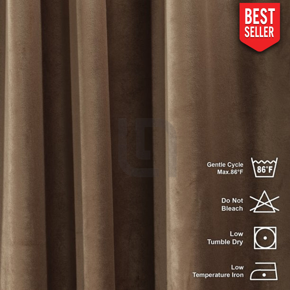 Antique Brass velvet curtains