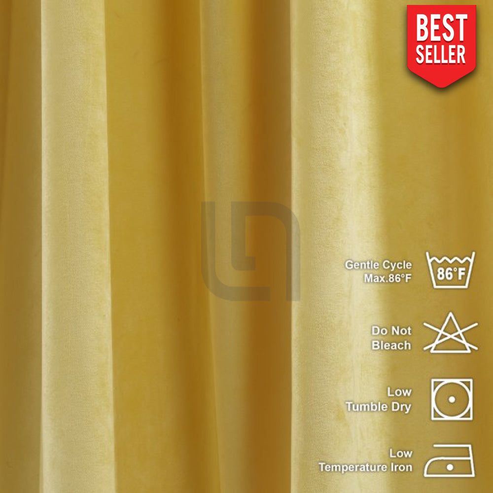banana velvet curtain
