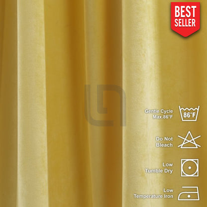 banana velvet curtain