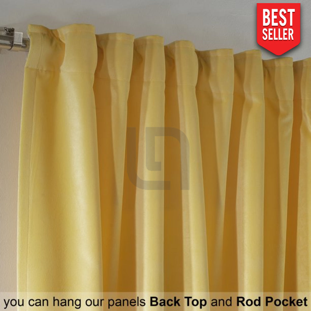 banana velvet curtains