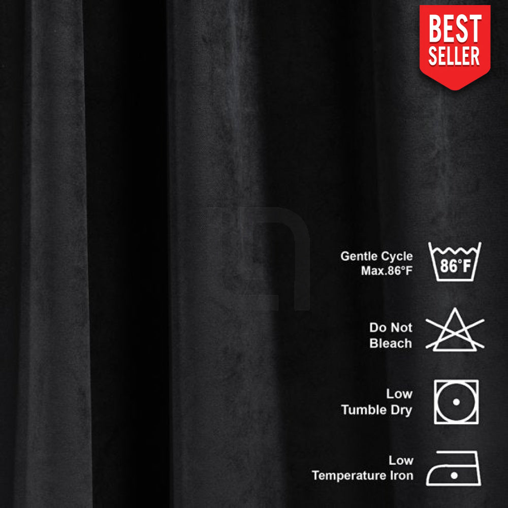 black velvet curtain