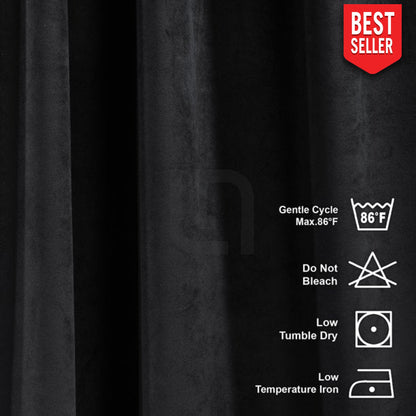 black velvet curtain