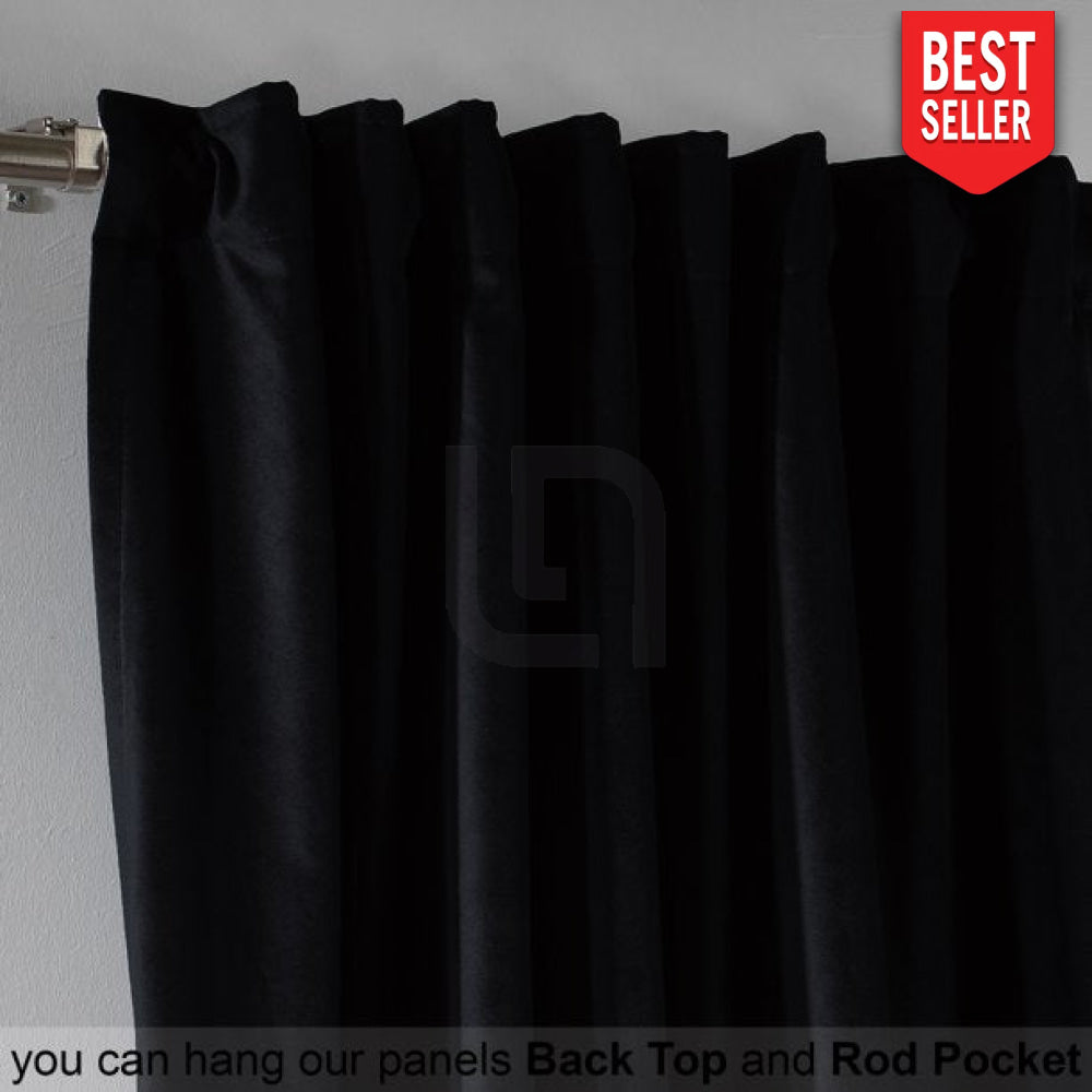 black velvet curtains