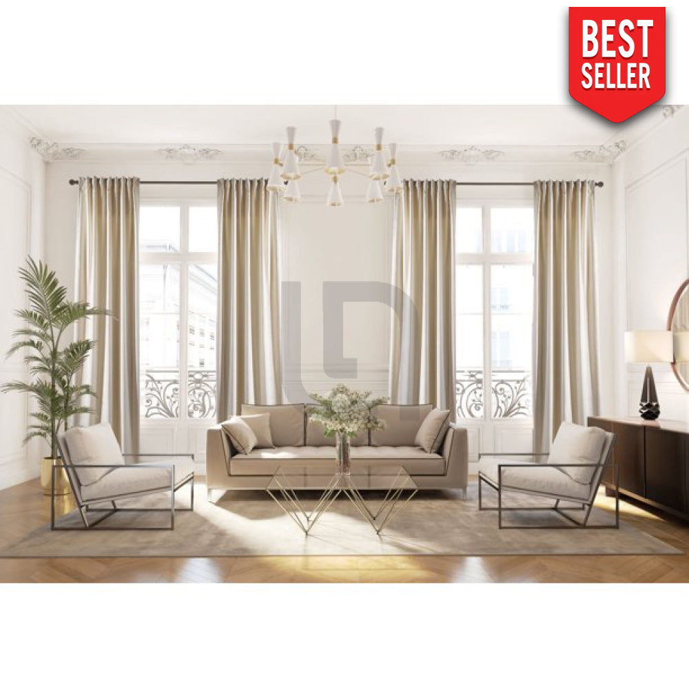 off white velvet curtain