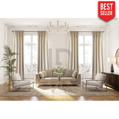 off white velvet curtain