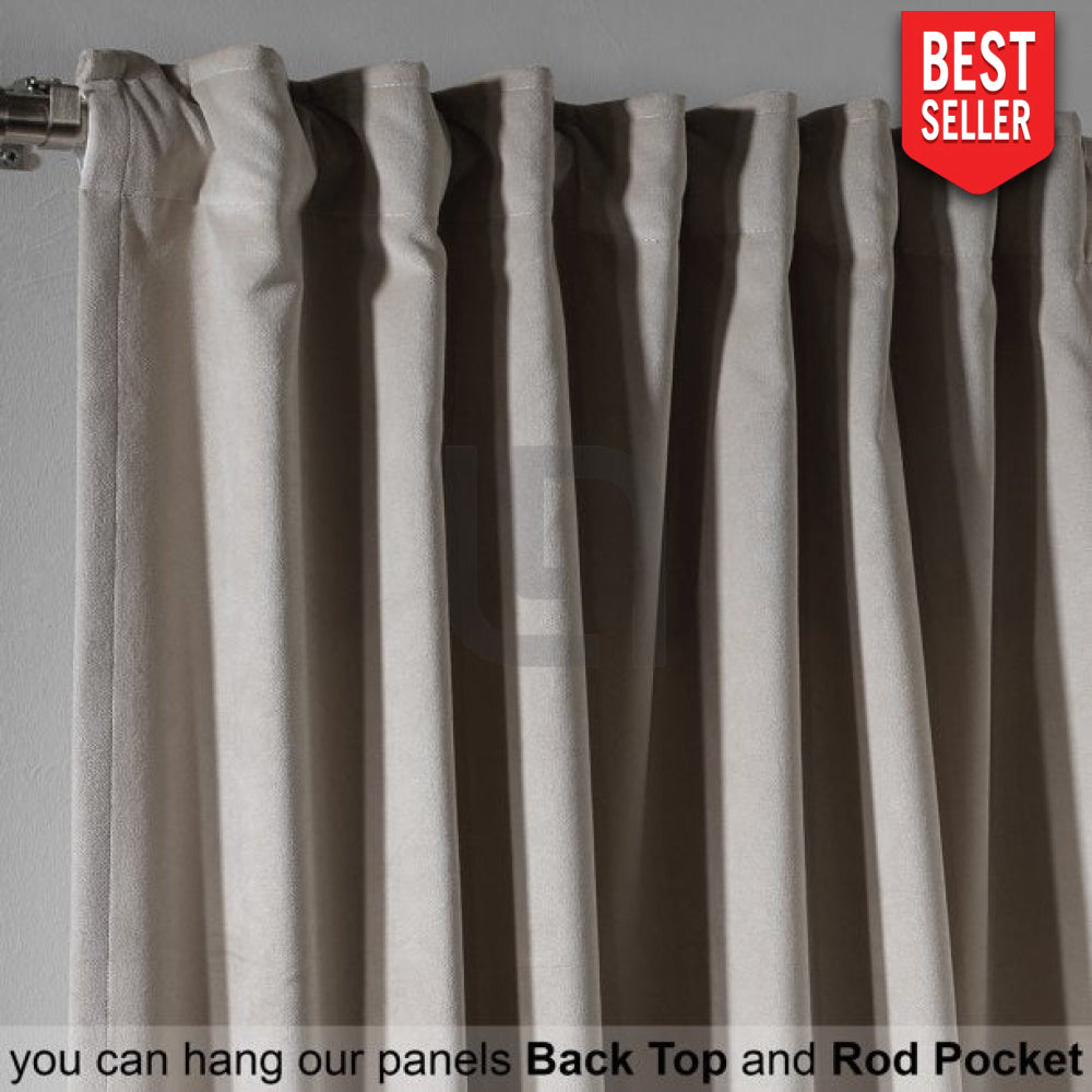 seashell velvet curtains