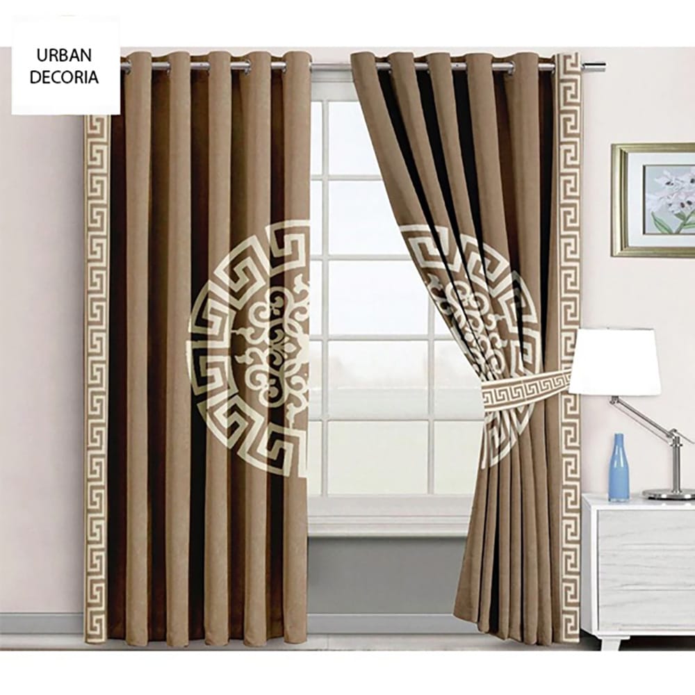 premium velvet curtain - camel