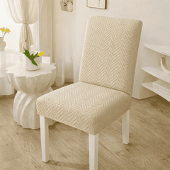 quilted chair cover - beige