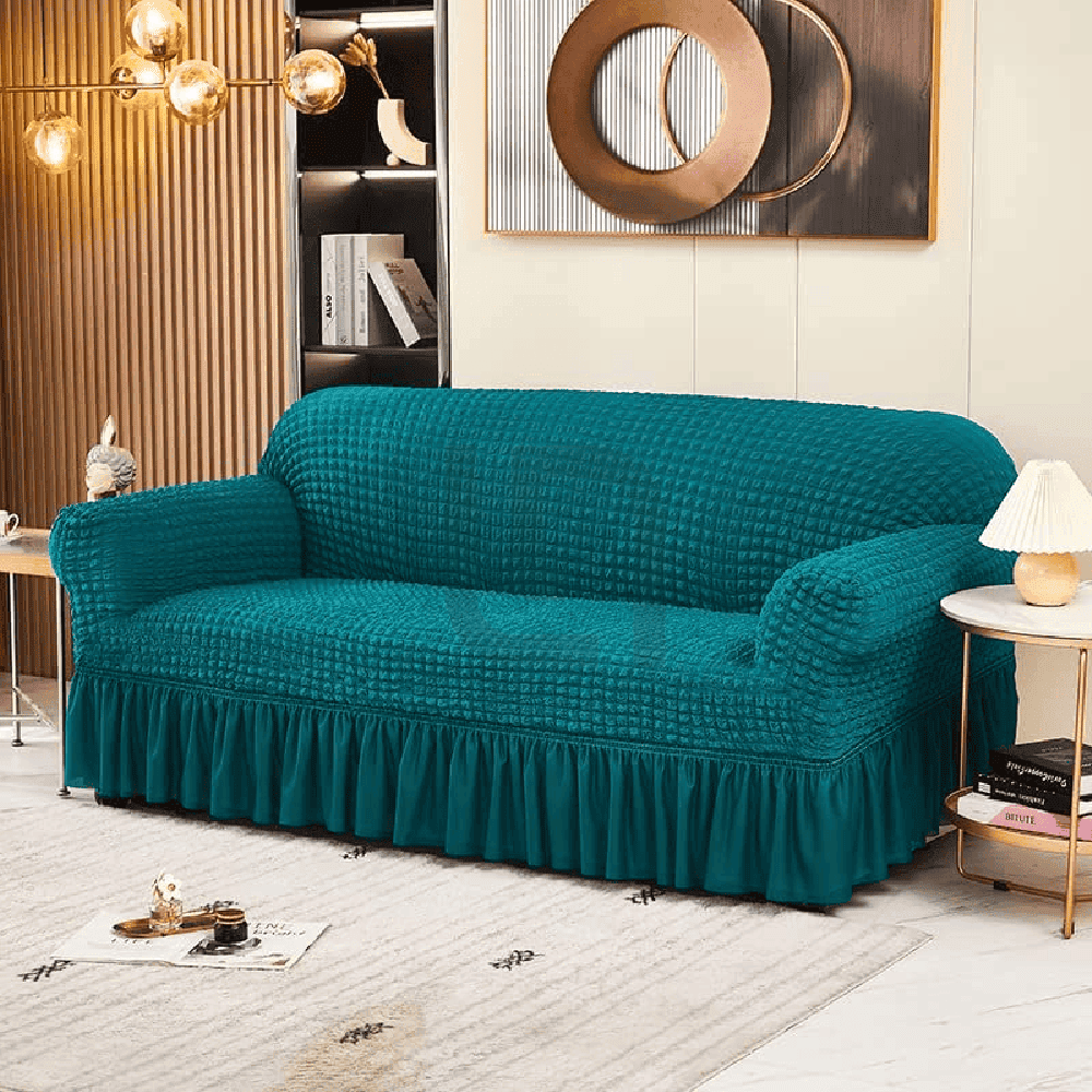 Turkish Style Bubble Sofa Cover - Teal