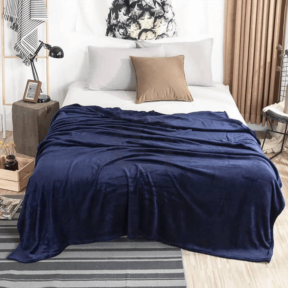 Fleece Blanket – Dark Blue