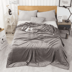 Ultra Soft & Cozy Fleece Blanket Smoky Brown Blankets