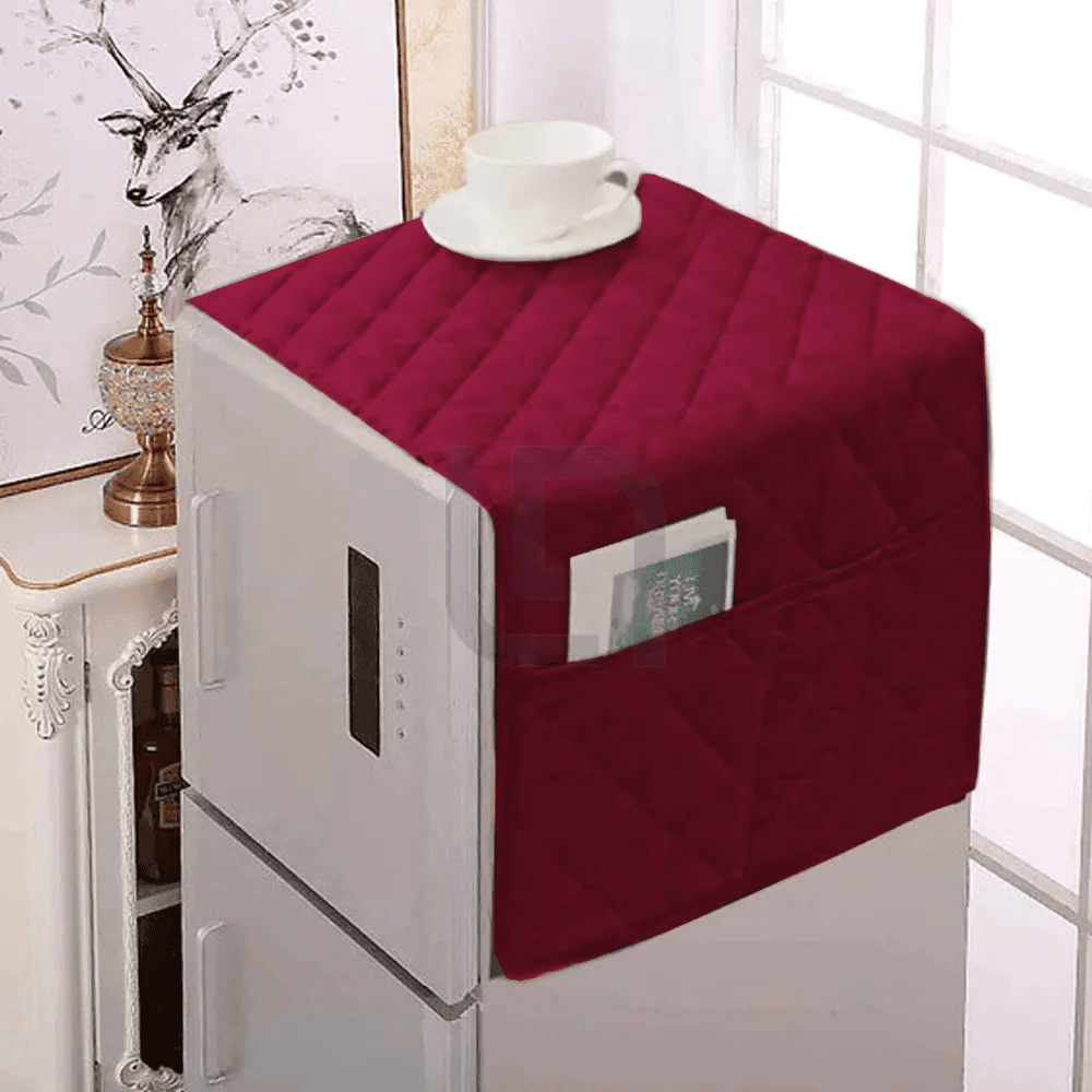 fridge cover maroon