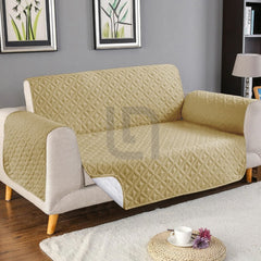 Ultrasonic Quilted Sofa Cover Beige