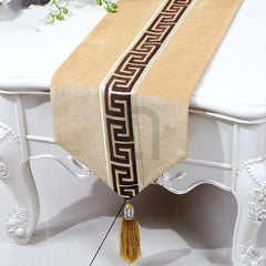 Versace border table runner - beige