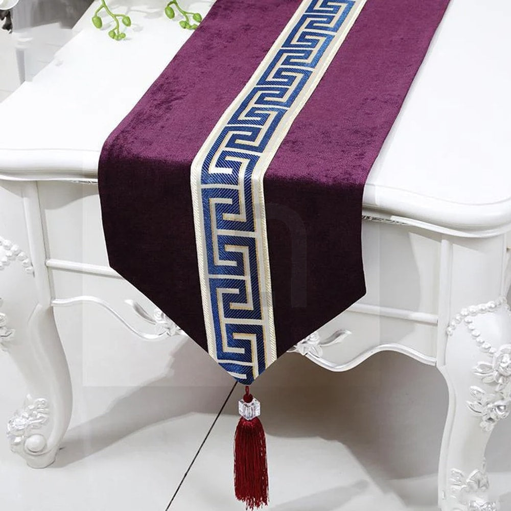 Versace table runner magenta