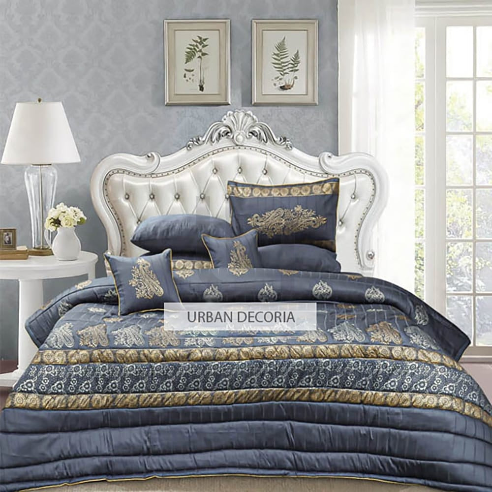 Comforter Set Cotton Sateen Block Printed – Mira Dove