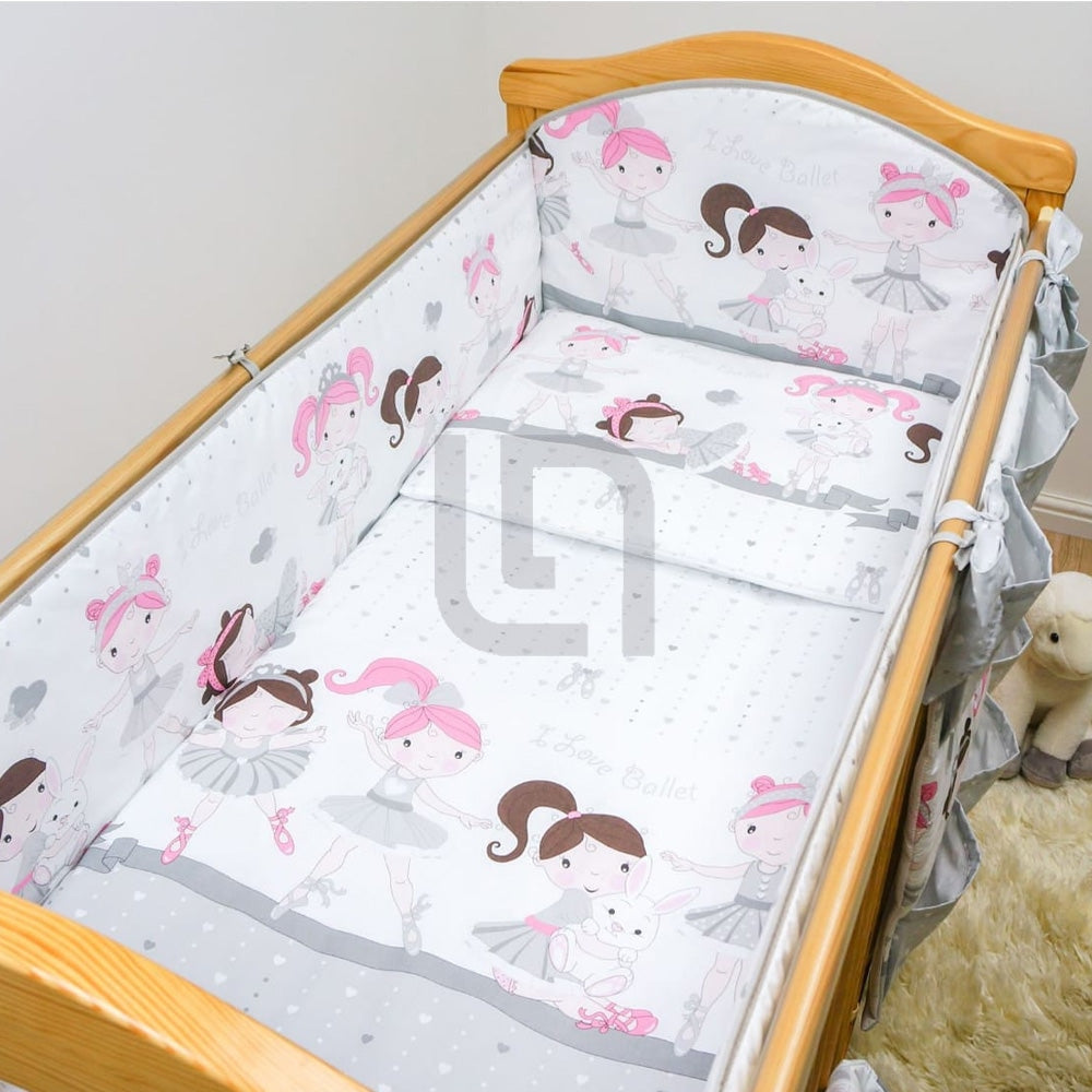 Baby Cot - Bedding Set - Pompous Pink Doll