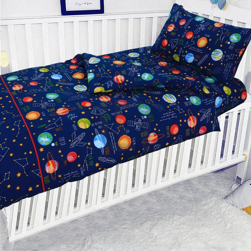 Baby Cot - Bedding Set - Pompous Planet World