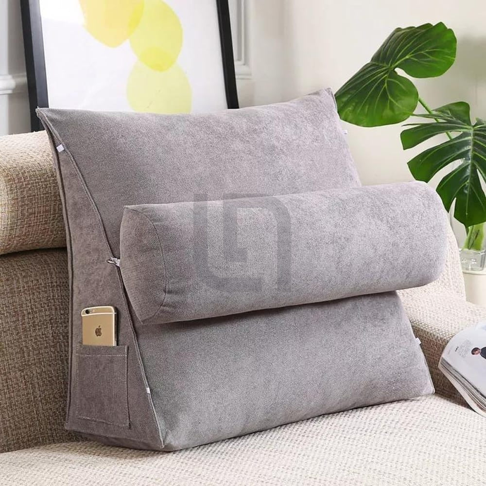 back support cushion grey