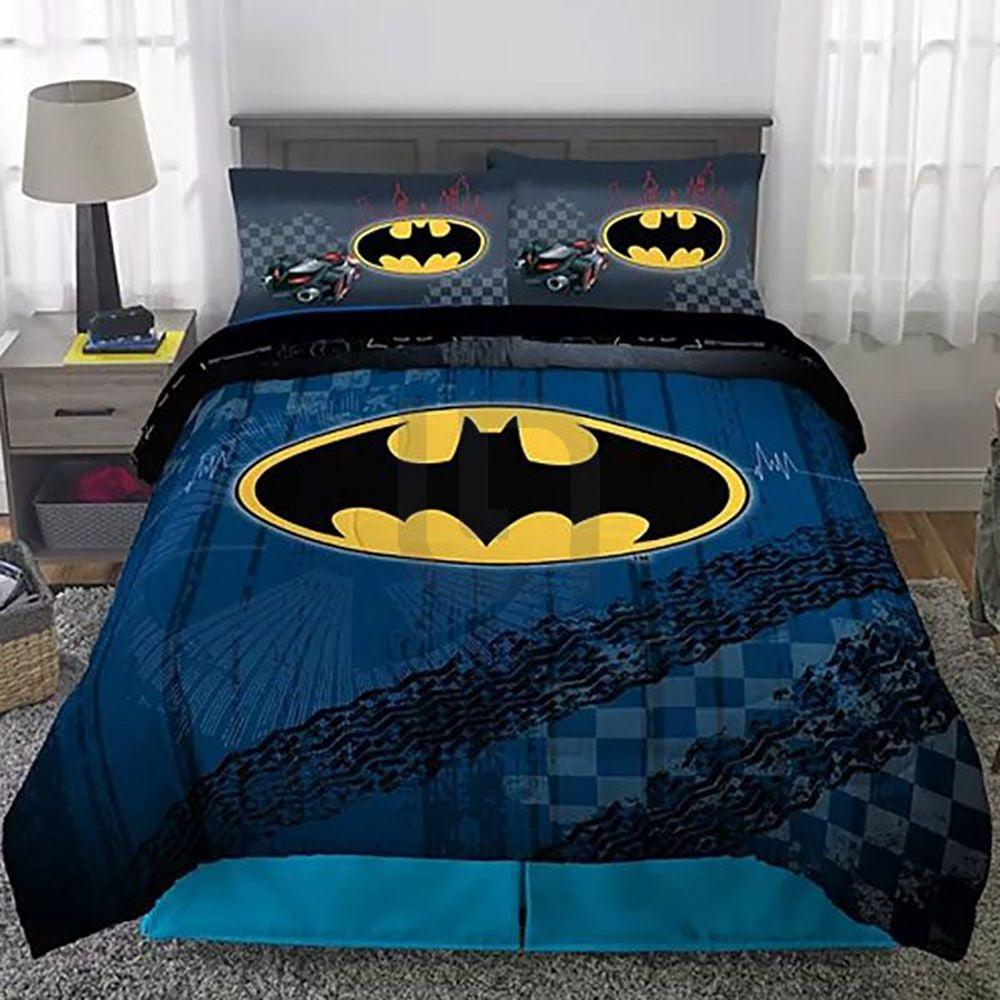 Bat Man Themed Cartoon Bed Shee