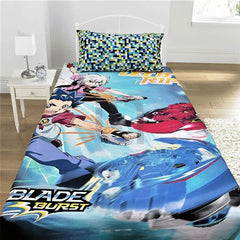 Beyblade Cartoon Themed Bed Sheet