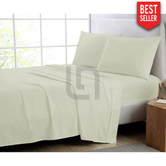 Ivory Cotton fitted sheet
