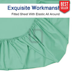 Seafoam Color Fitted Sheet
