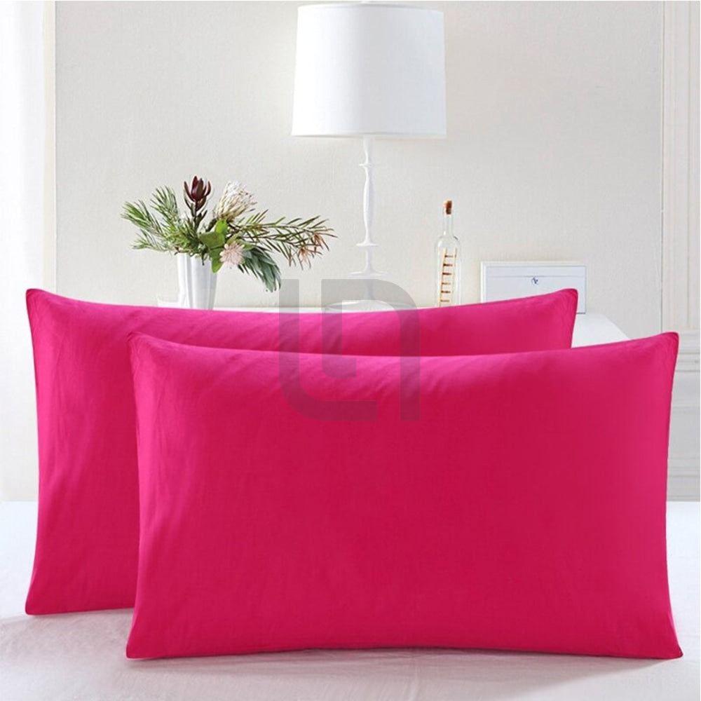 Cotton Pillow Covers - Rose Pink