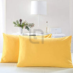 Cotton Pillow Covers - Yellow