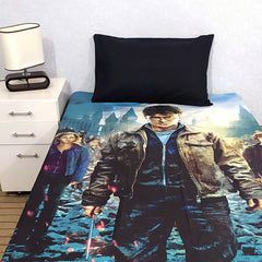 Harry Potter Cartoon Movie Themed Bed Sheet