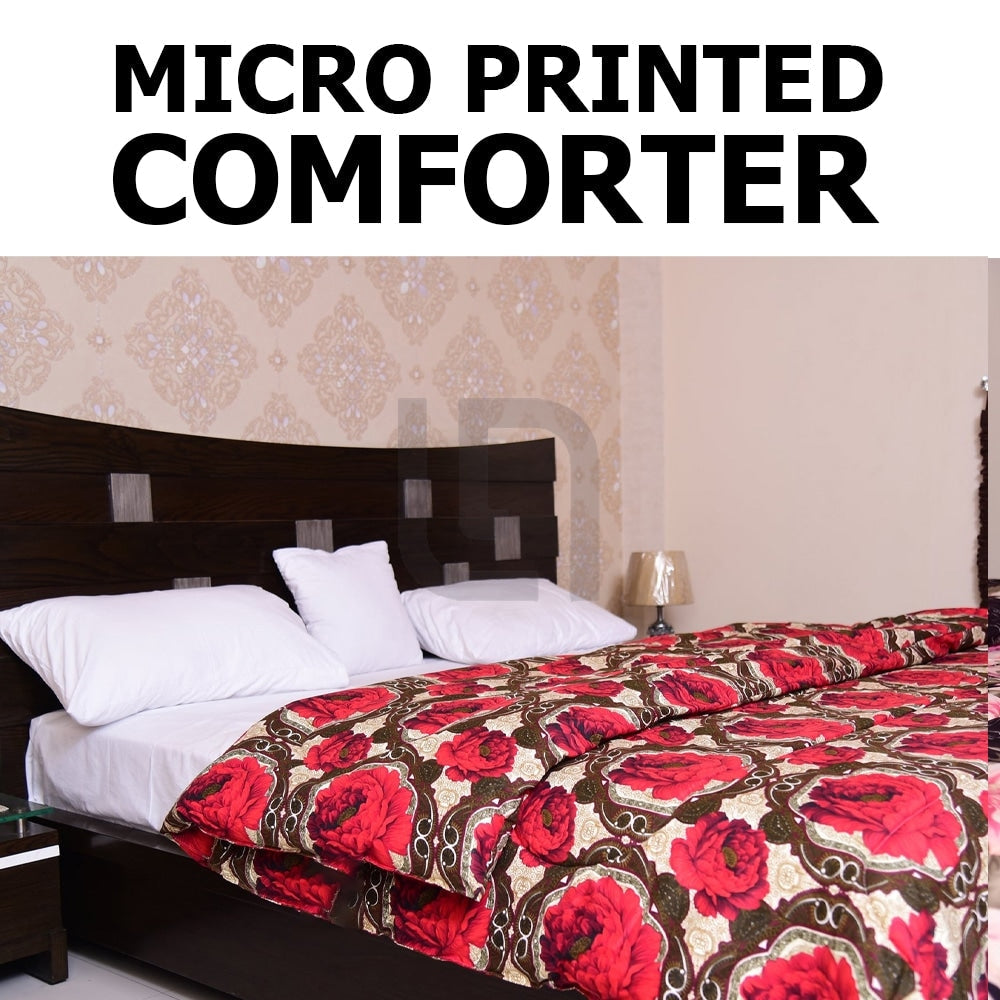 printed comforter rose