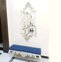 Mirror Frame Settee - White